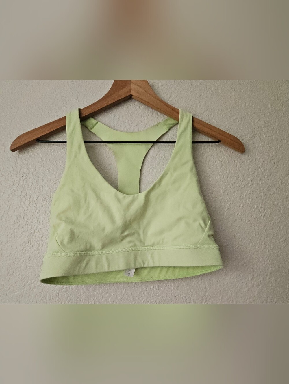lululemon lime green bra, 6